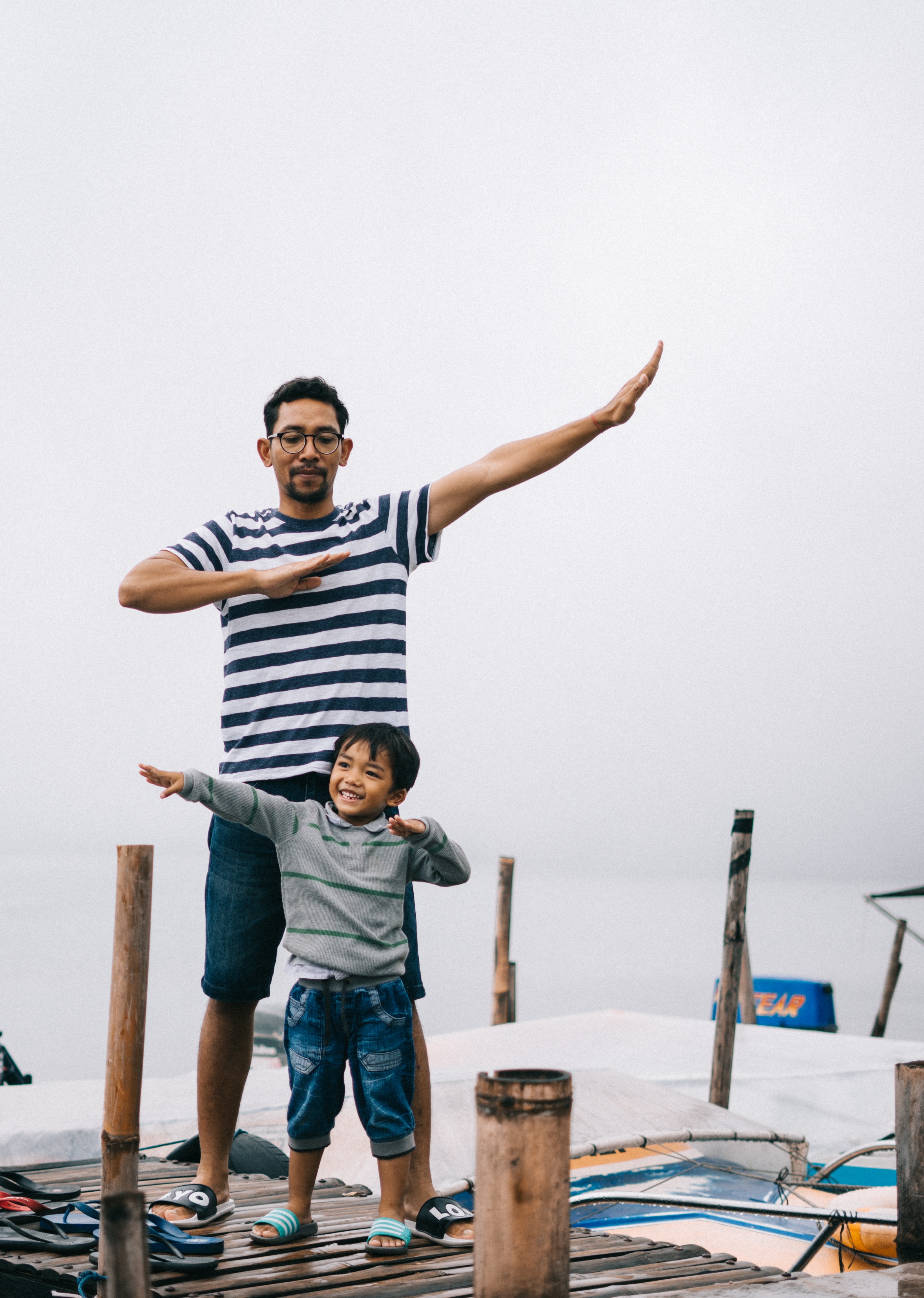 Father and son representing family healing